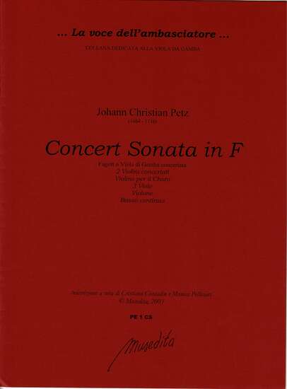 photo of Concert Sonata in F, Fagott o Viola da Gamba concertata