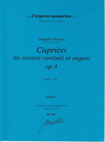 photo of Capricci da sonare cembali et organi, Op. 4