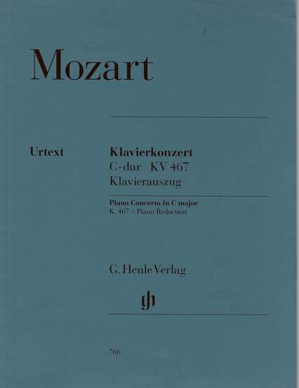 photo of Piano Concerto in C major, KV 467, Piano reduction Urtext