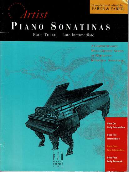 photo of Artist Piano Sonatas, Book Three, Late Intermediate