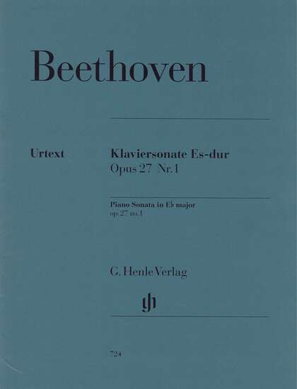 photo of Piano Sonata in E flat Major, Op. 27, No. 1, Urtext