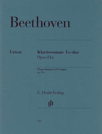 photo of Piano Sonata in E flat Major, Opus 81a, Urtext