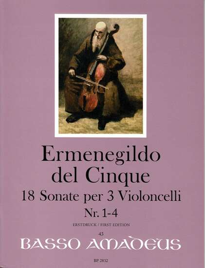 photo of 18 Sonate per 3 Violoncelli, Nr. 1-4
