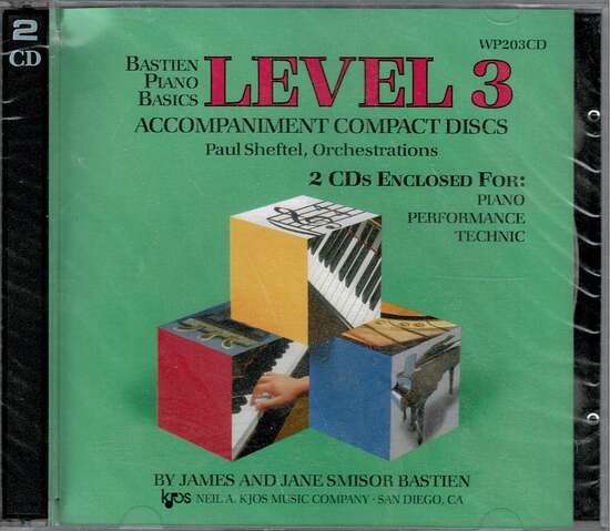photo of Bastien Piano Basics, Level 3 Accompaniment Discs