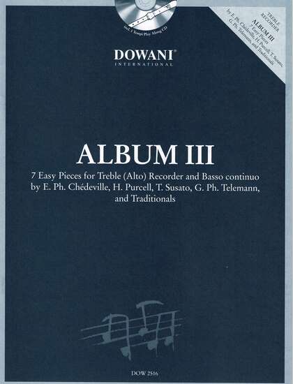 photo of Dowani Album (Easy) Vol. III, 3 Tempi CD and score, 7 Pieces for Alto