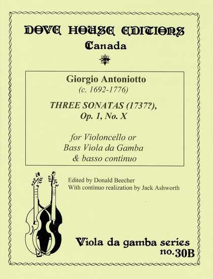 photo of Three Sonatas (1737?), Op. 1, No. X
