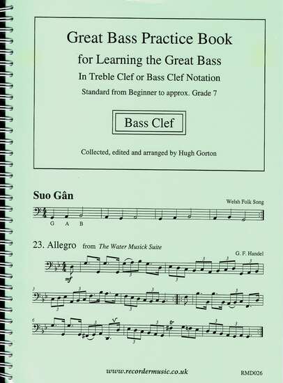 photo of Great Bass Practice Book, Sight Reading, Studies