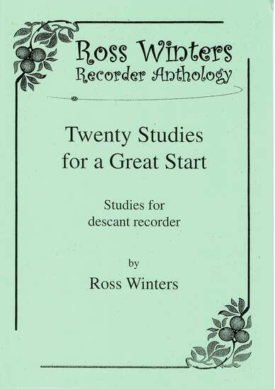 photo of Twenty Studies for a Great Start, for soprano recorder