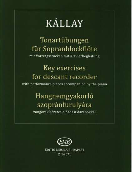 photo of Key exercises for soprano recorder
