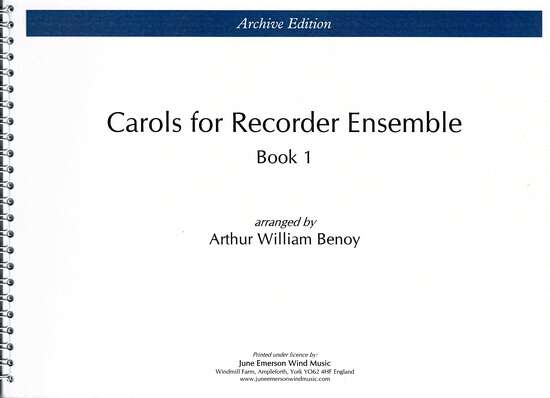 photo of Carols for Recorder Ensemble, Book 1
