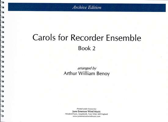 photo of Carols for Recorder Ensemble, Book 2