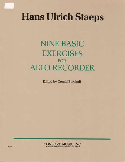photo of Nine Basic Exercises for the Alto Recorder