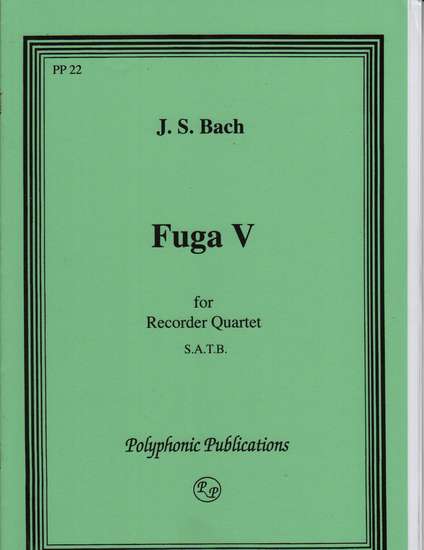 photo of Fuga V, from The Well-Tempered Clavier, Vol. II