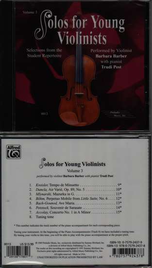 photo of Solos for Young Violinists, Vol. 3, CD