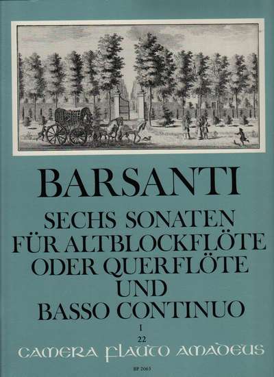 photo of Sechs Sonaten op. 1, No. 1-3, Vol. I