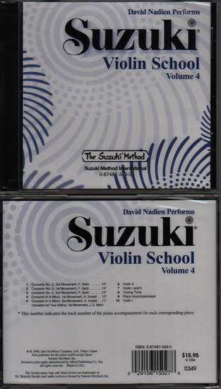 photo of Suzuki Violin School, Vol. 4, Nadien, CD