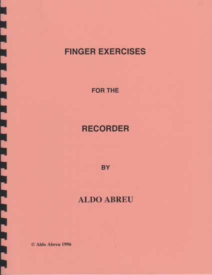photo of Finger Exercises for the Recorder