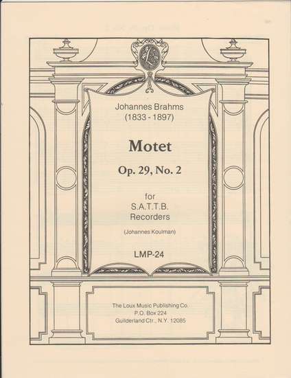 photo of Motet, Op. 29, No. 2