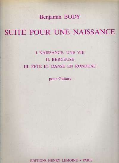 photo of Suite pour une Naissance