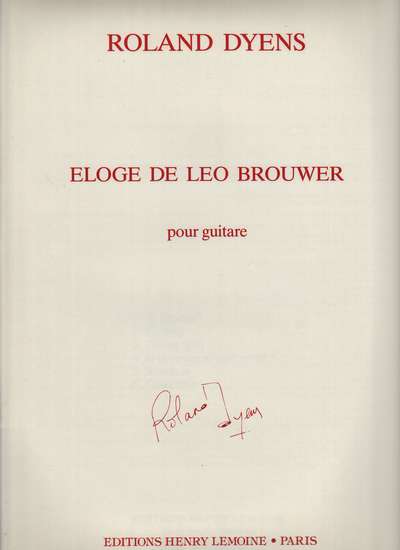 photo of Eloge de Leo Brouwer