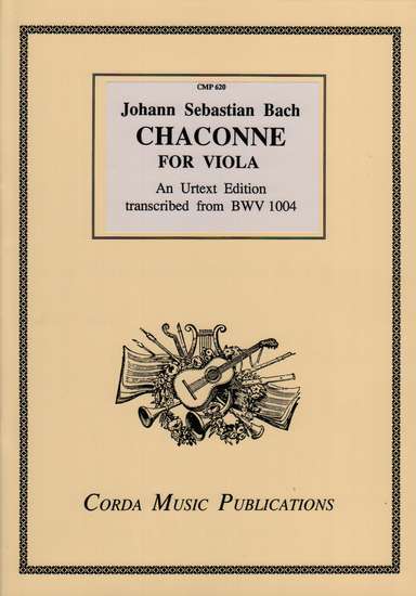 photo of Chaconne for Viola, Urtext Edition from BWV 1004, includes Facsimile