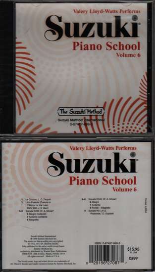 photo of Suzuki Piano School, Vol. 6, Lloyd-Watts, CD