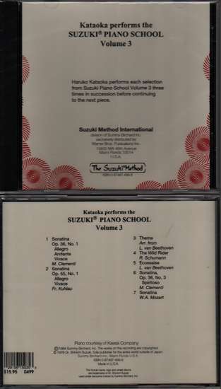 photo of Suzuki Piano School, Vol. 3, Kataoka, CD